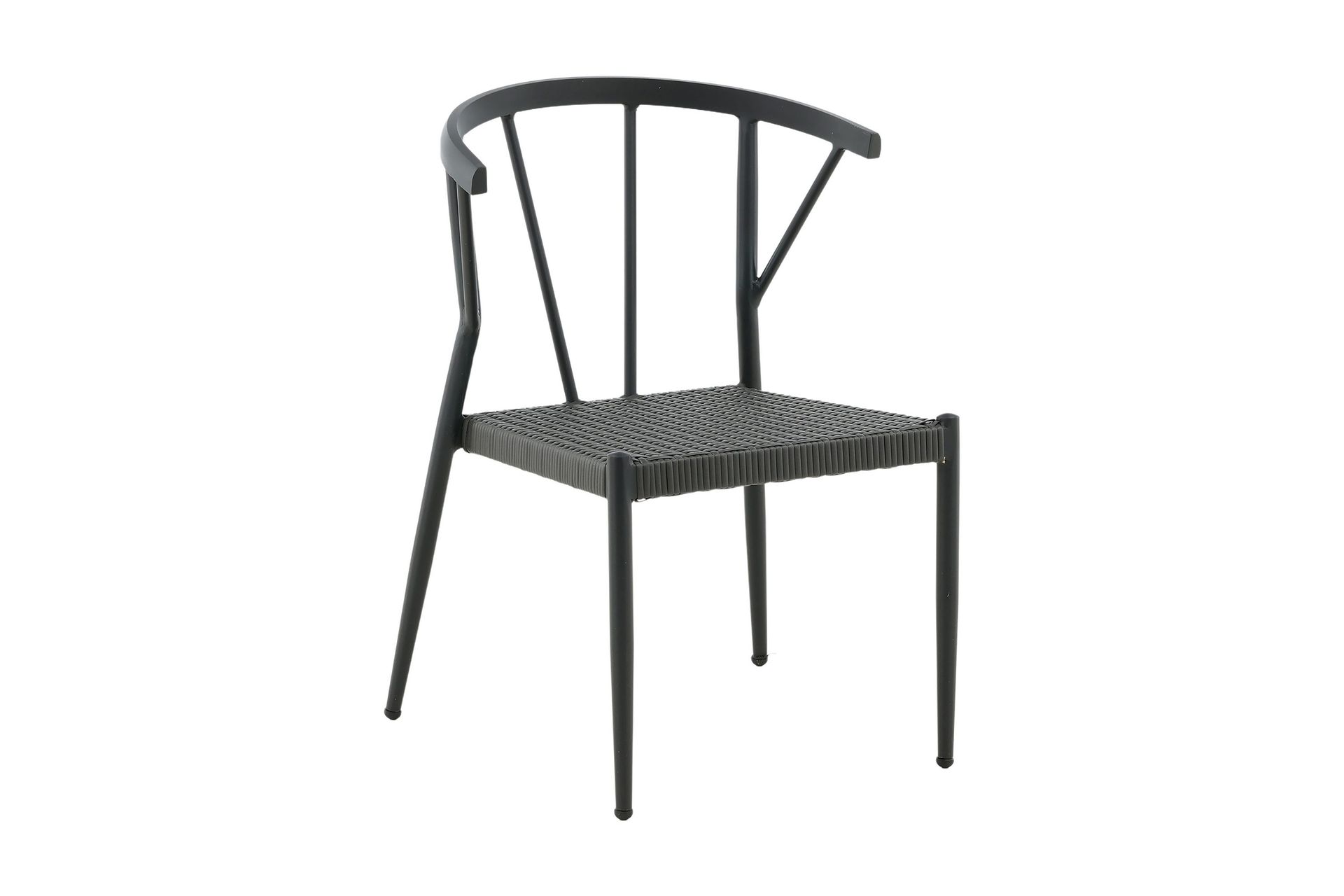 stina karmstol utomhus - svart