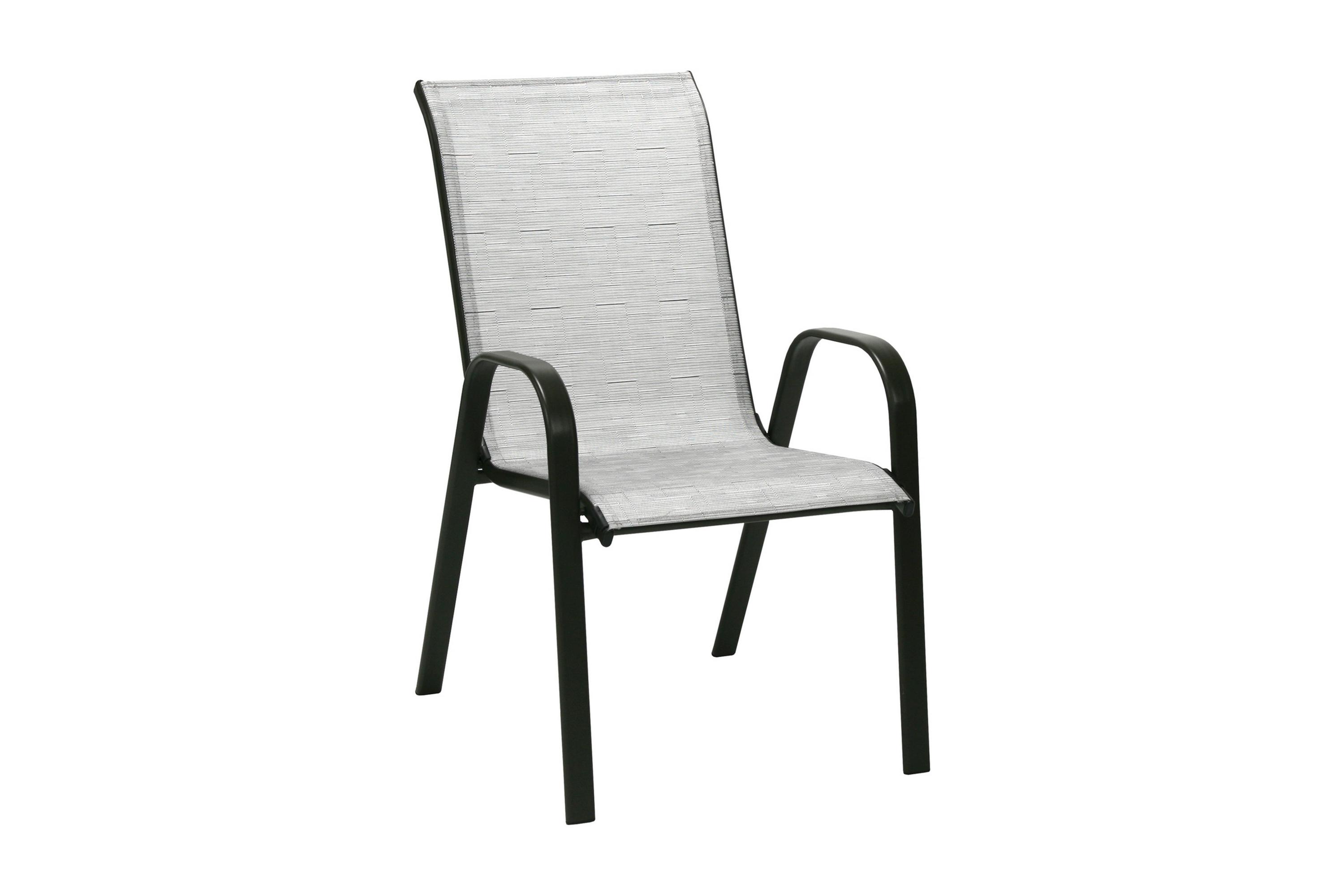 Utestol DUBLIN 73x555xH93cm stålram färg-mörkbrun Silver/Brun