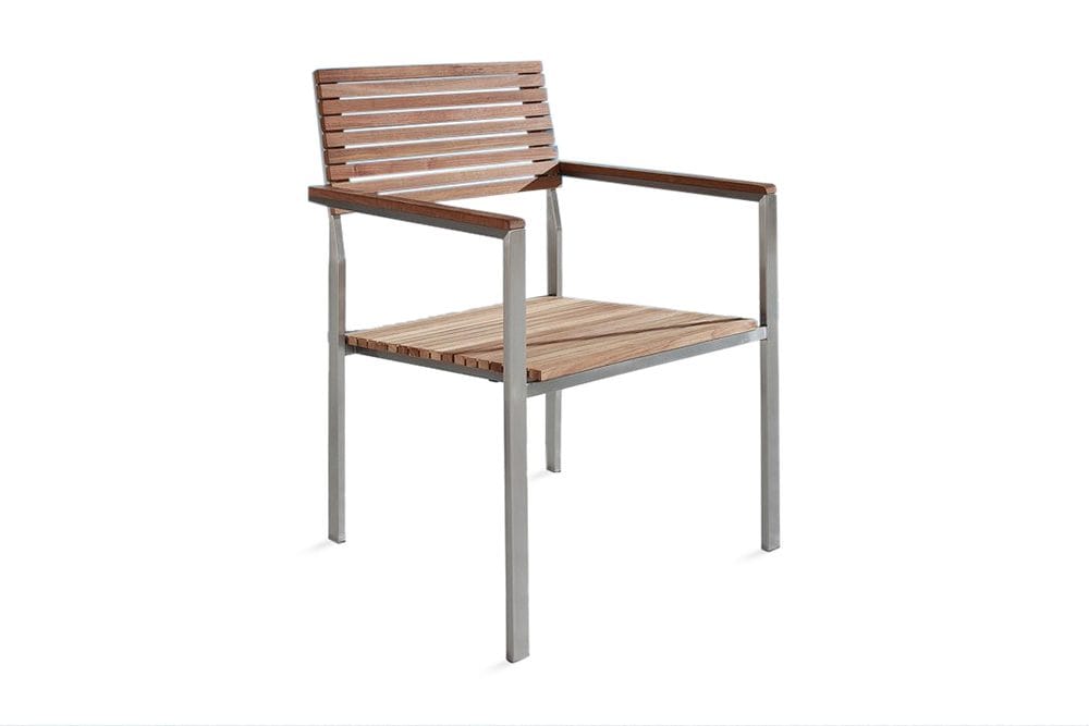 Viareggio Trädgårdsstol 6 St 53 cm - Trä/Natur