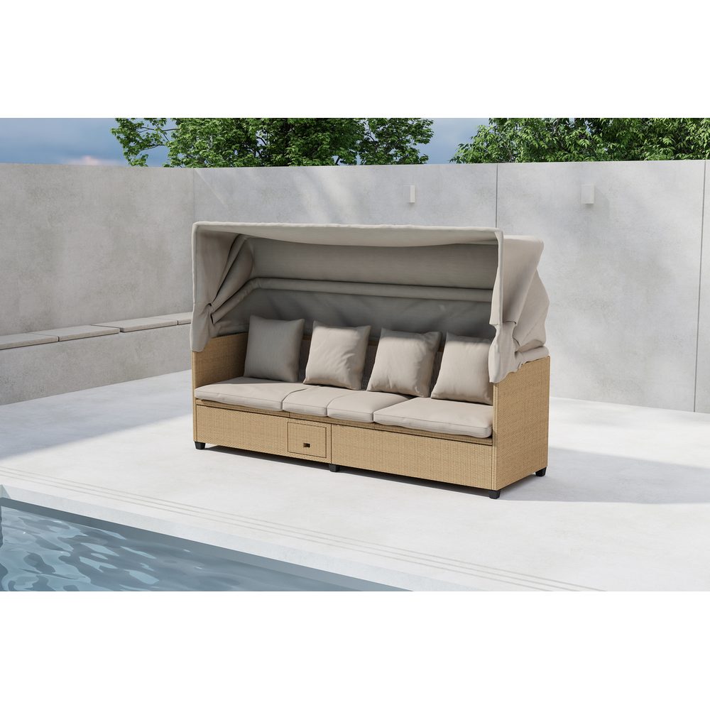 Nopy Solstol 200x60 cm Beige
