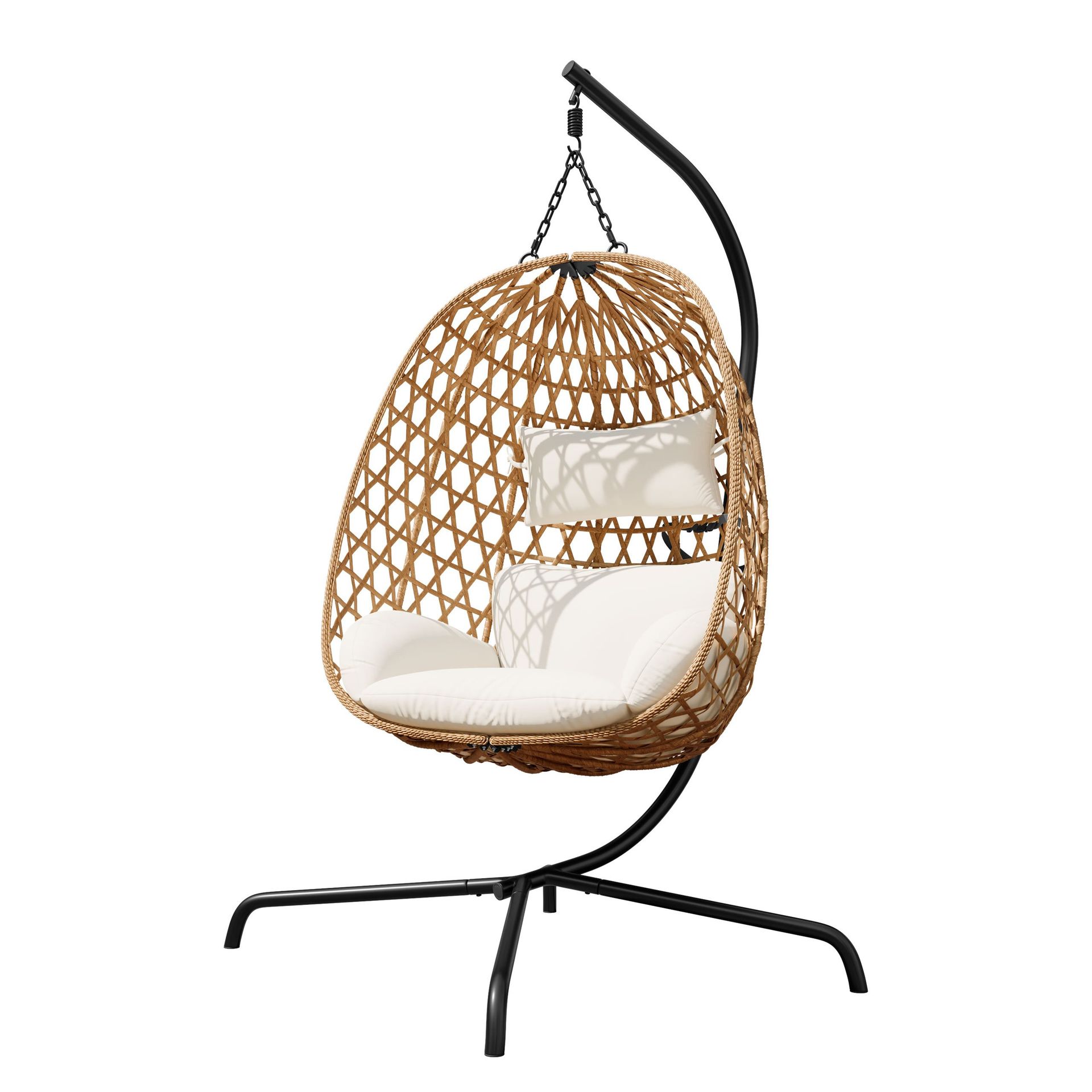 Quarn H&auml;ngstol utomhus - svart, beige, brun
