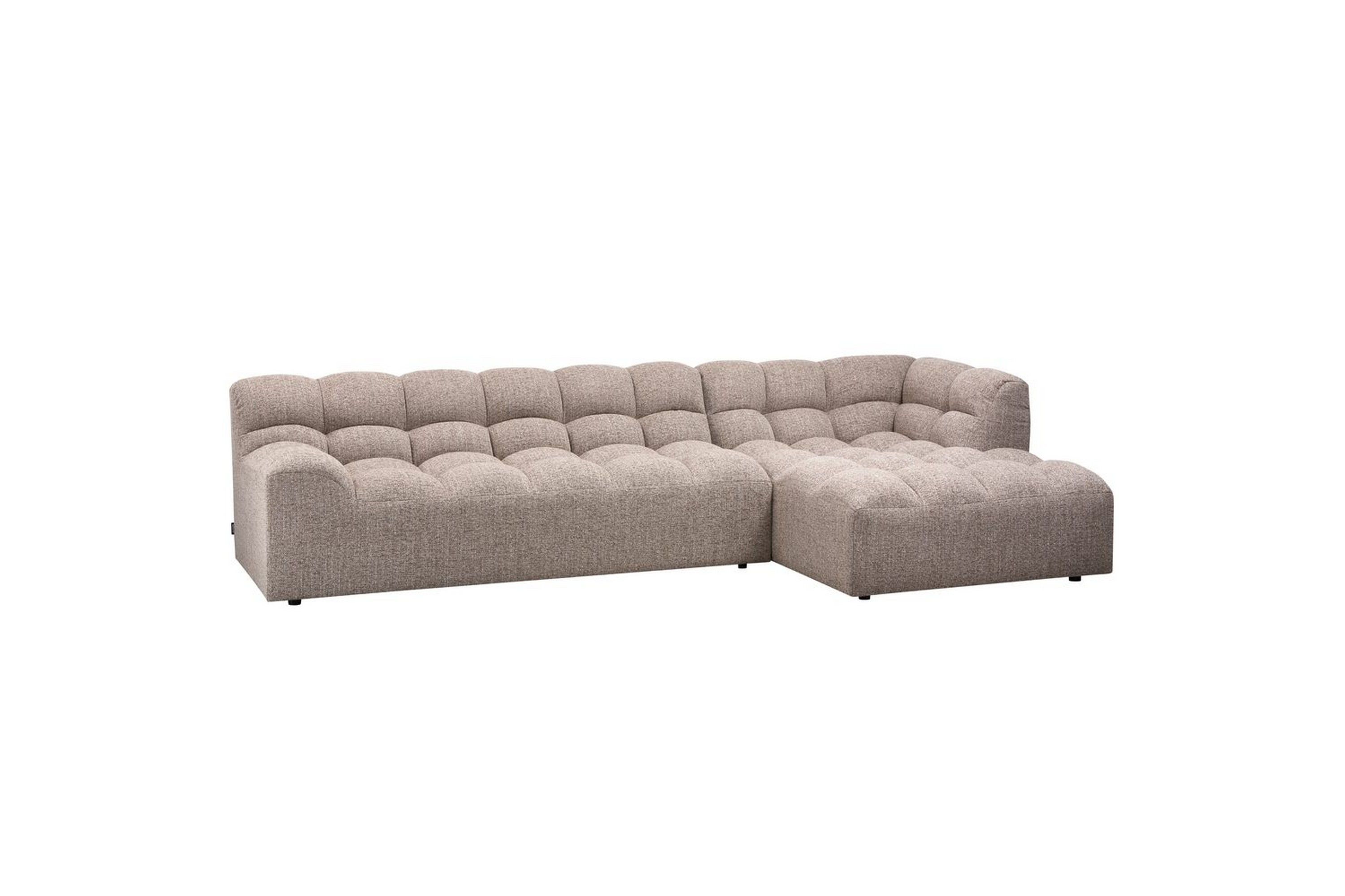 schäslong allure - vävd brun melange, right