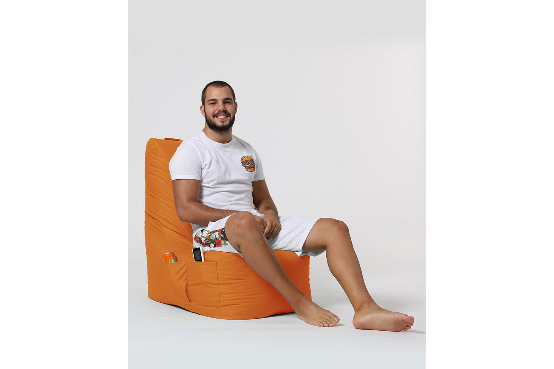 Sittsäck Utomhus Dimants 60 cm - Orange
