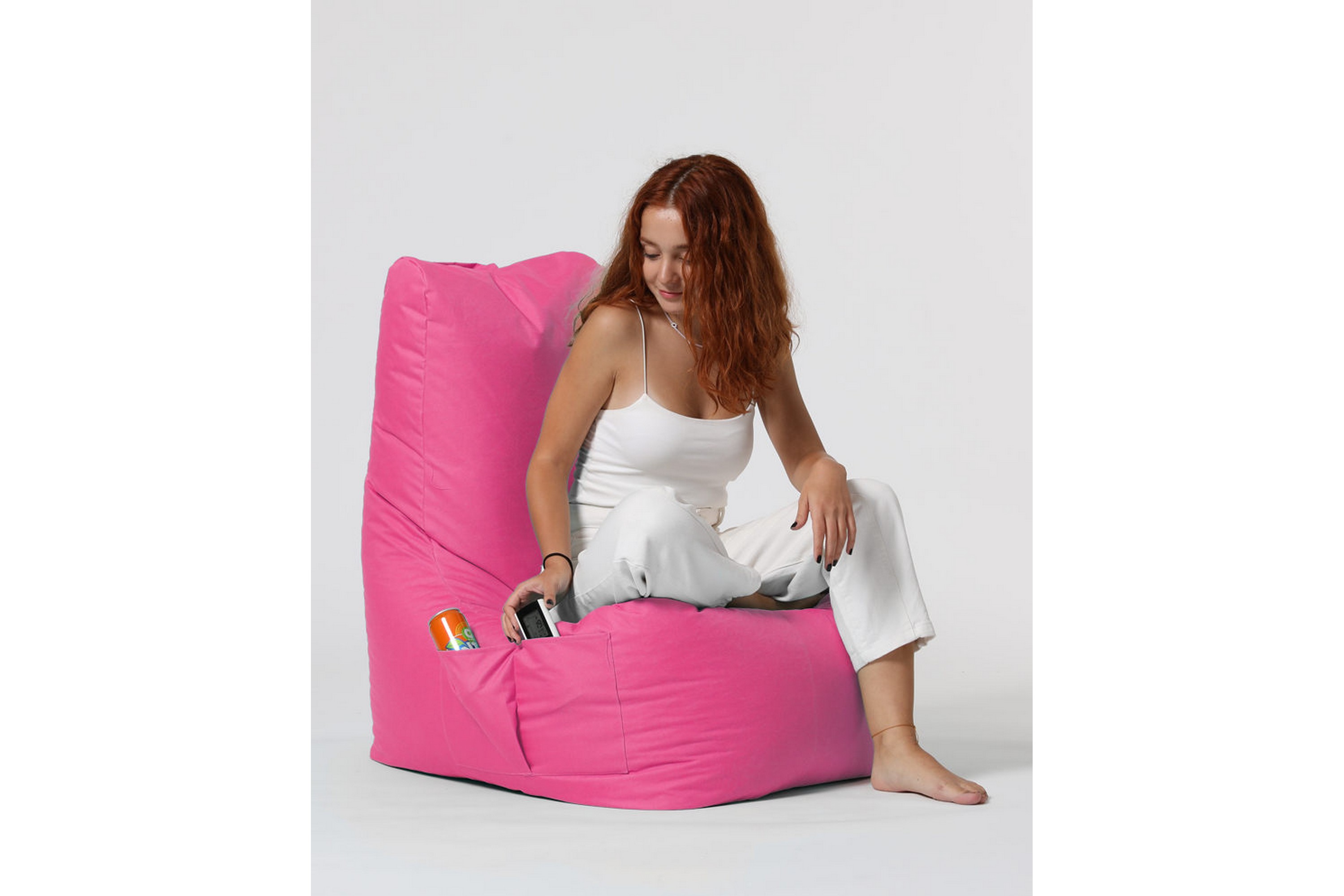 Sittsäck Utomhus Dimants 60 cm Rosa
