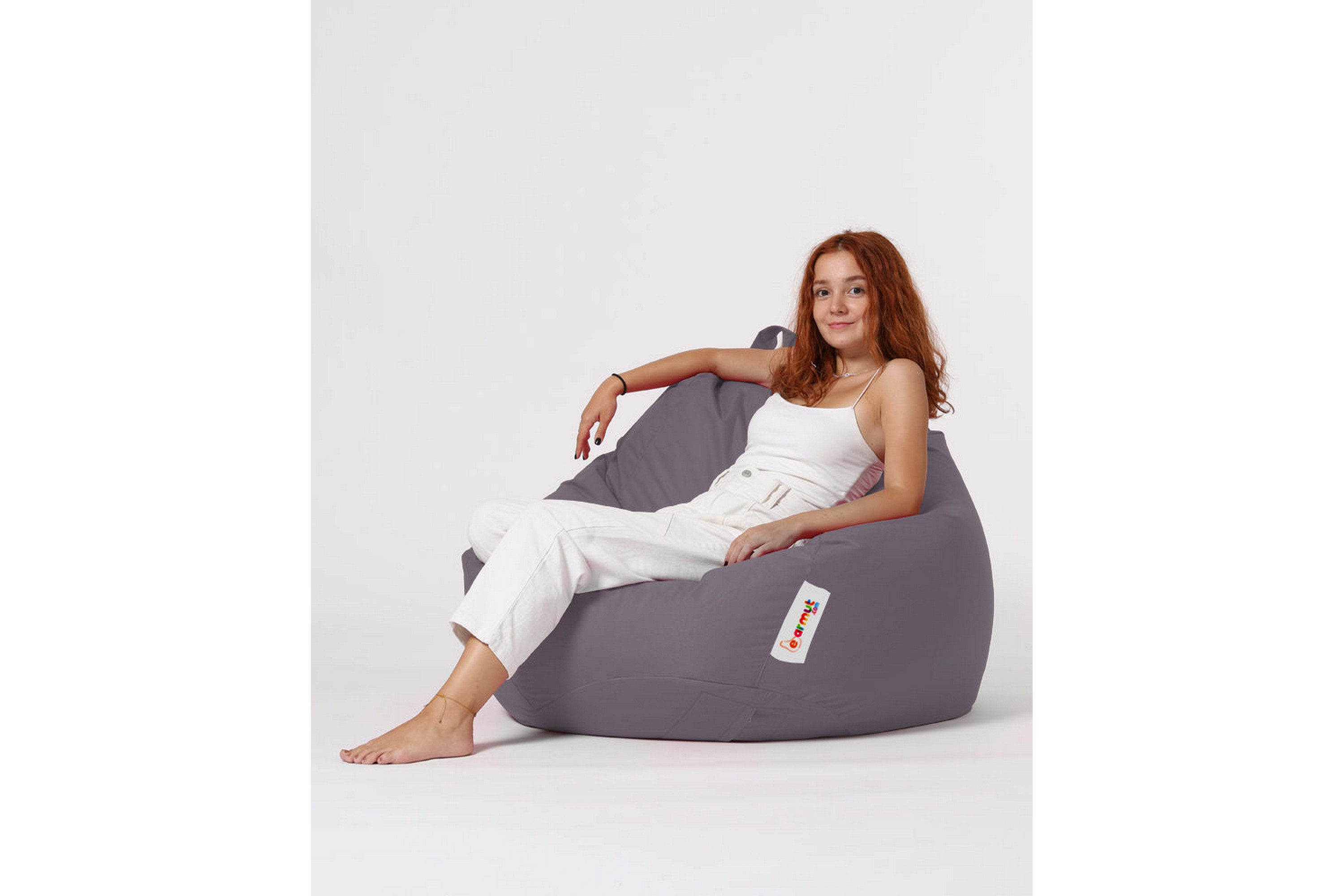 Sittsäck Utomhus Hunny 115 cm Grå