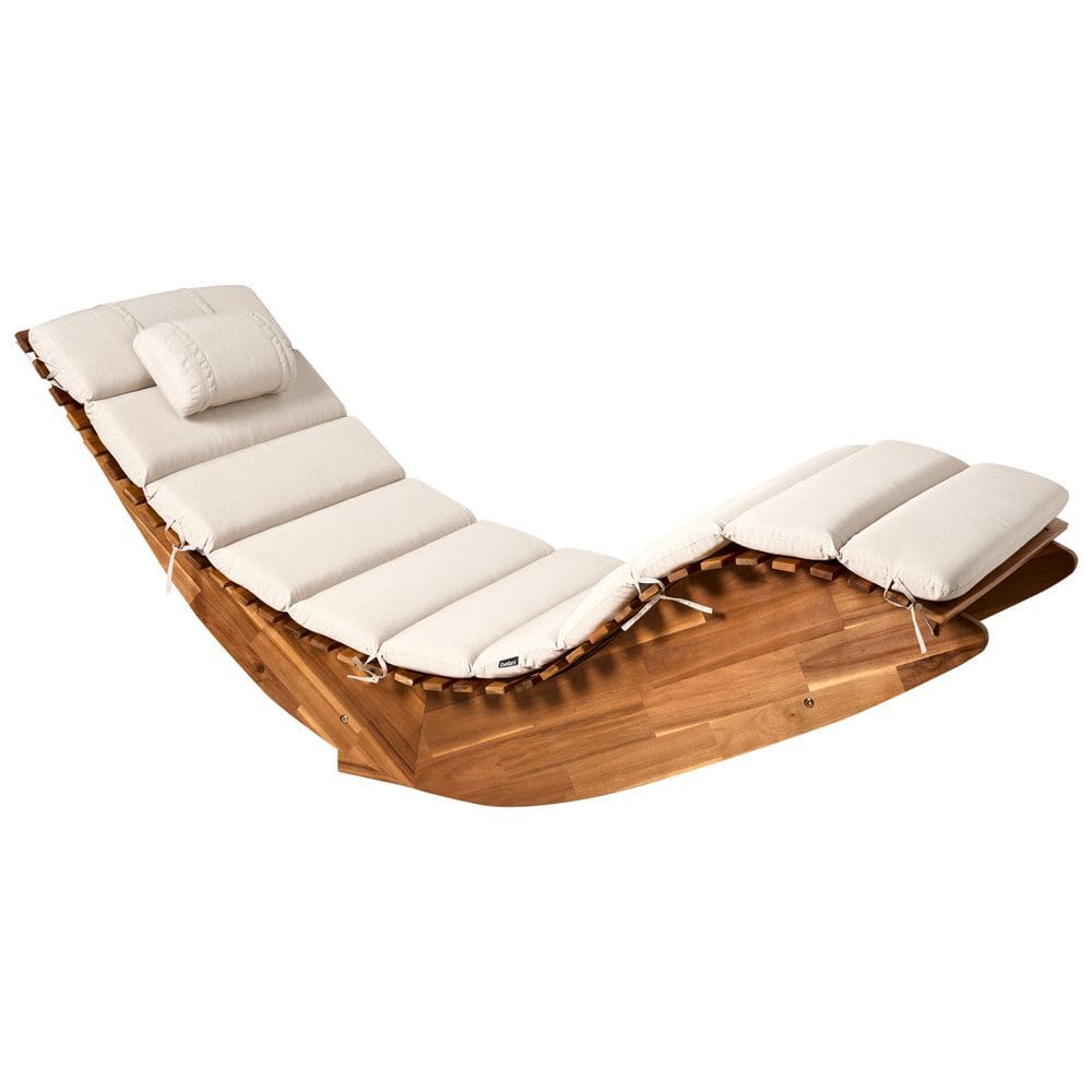 Solstol Brescia Premium - Ljus tr&auml;, Ljusbeige