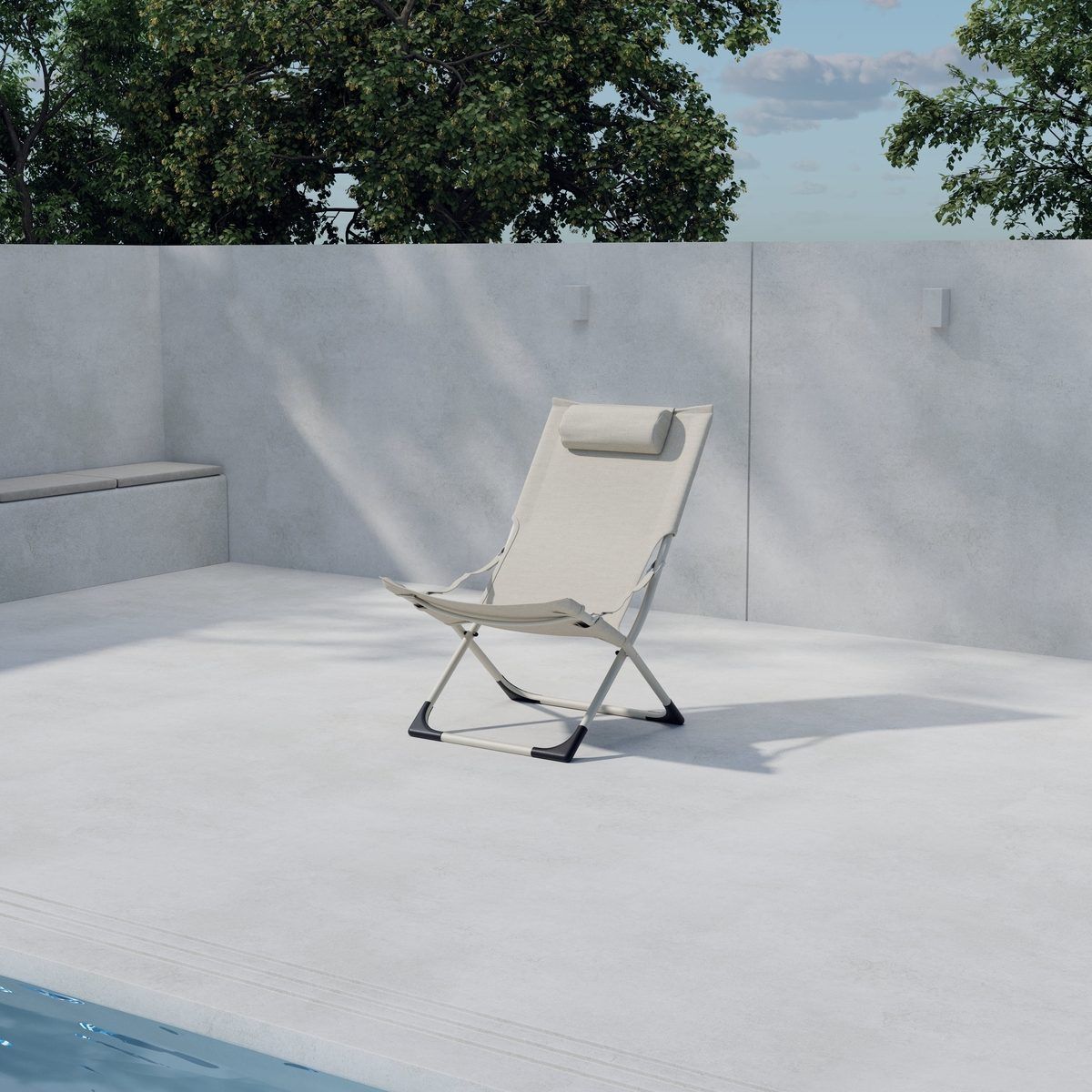 solstol seville utomhus - beige