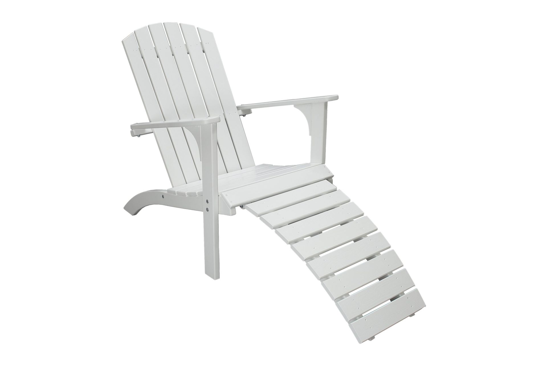 Rolston D&auml;ckstol med Fotpall - Vit