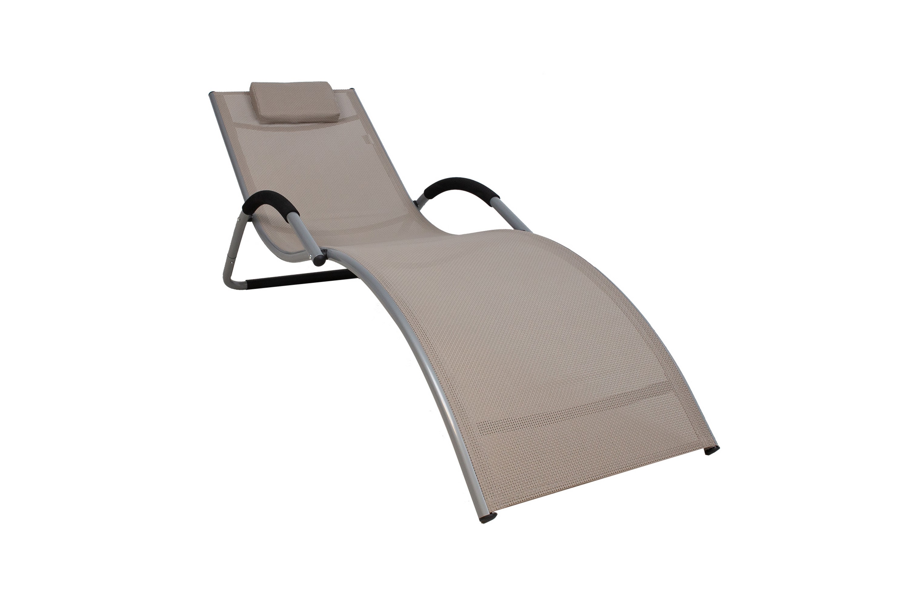 Solstol Brigo 177x65x73 cm Säte-Textilin