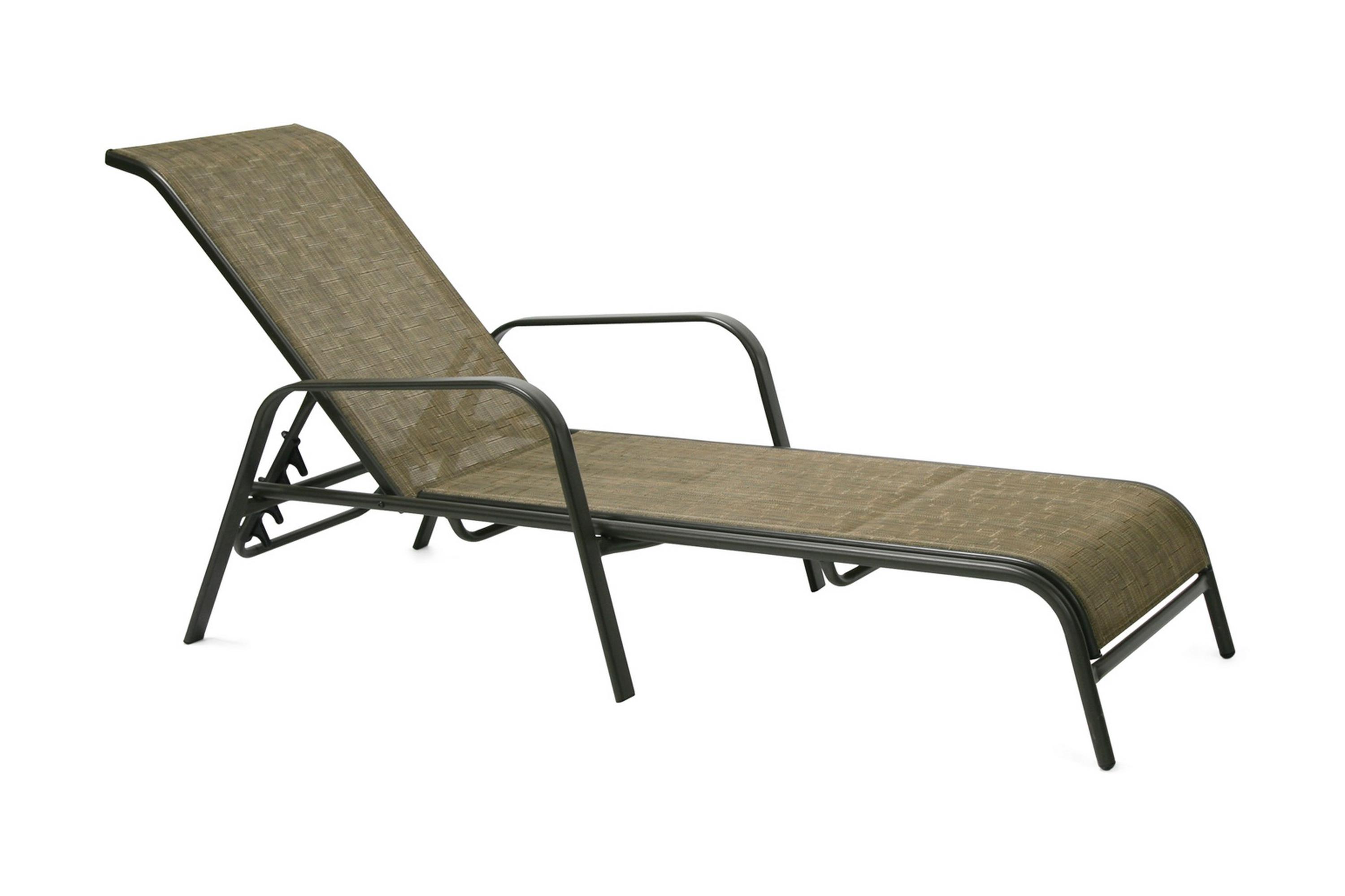 Solstol Dublin 161x665xh48/100 Stålram Brun Brun/Svart