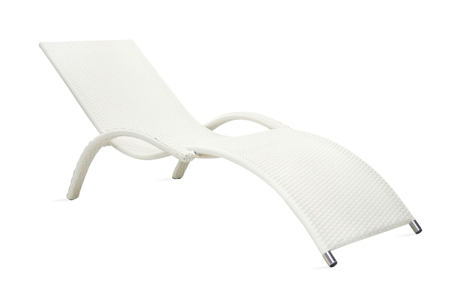 Solstol Meridian 180x75x73 cm Vit - Vit