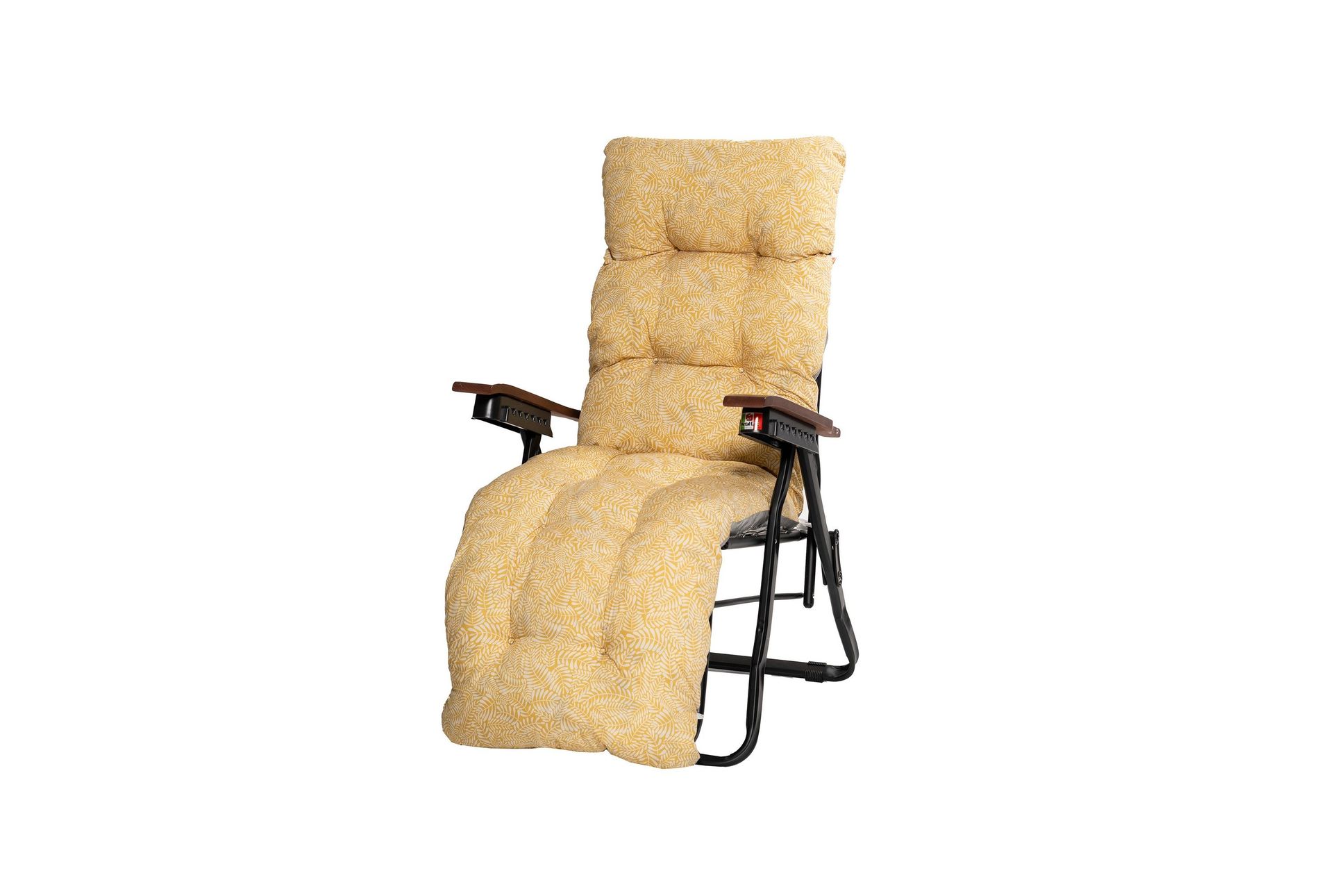 tourra baden baden stol med dyna - svart/gul