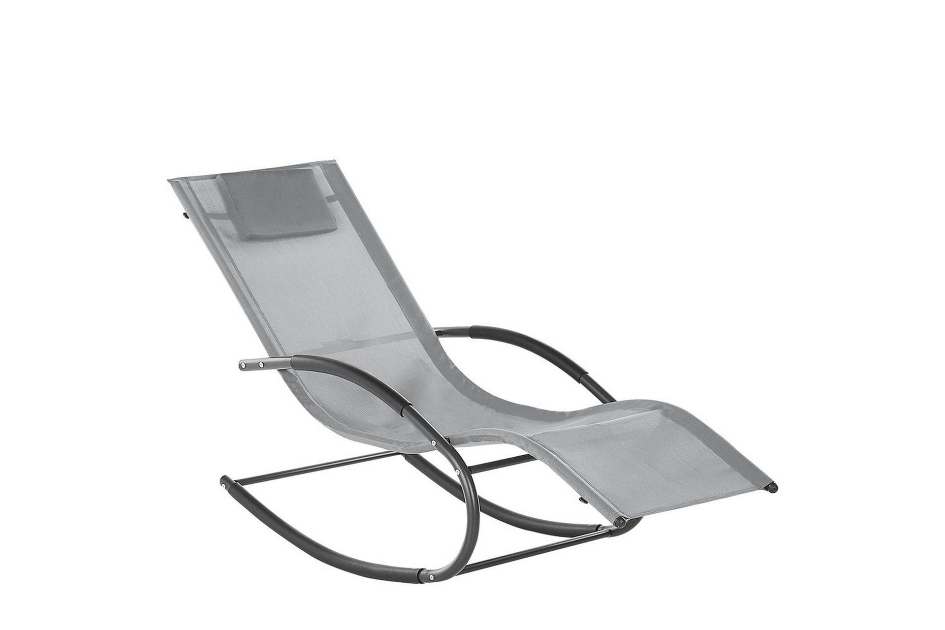 solsäng carano ii - ljusgrå, svart