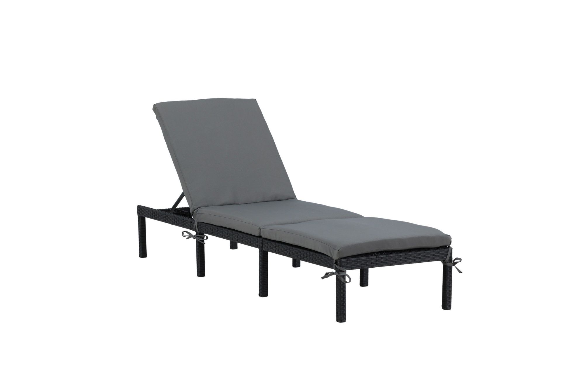 Bilbao Sols&auml;ng med Dyna - Svart/Gr&aring;