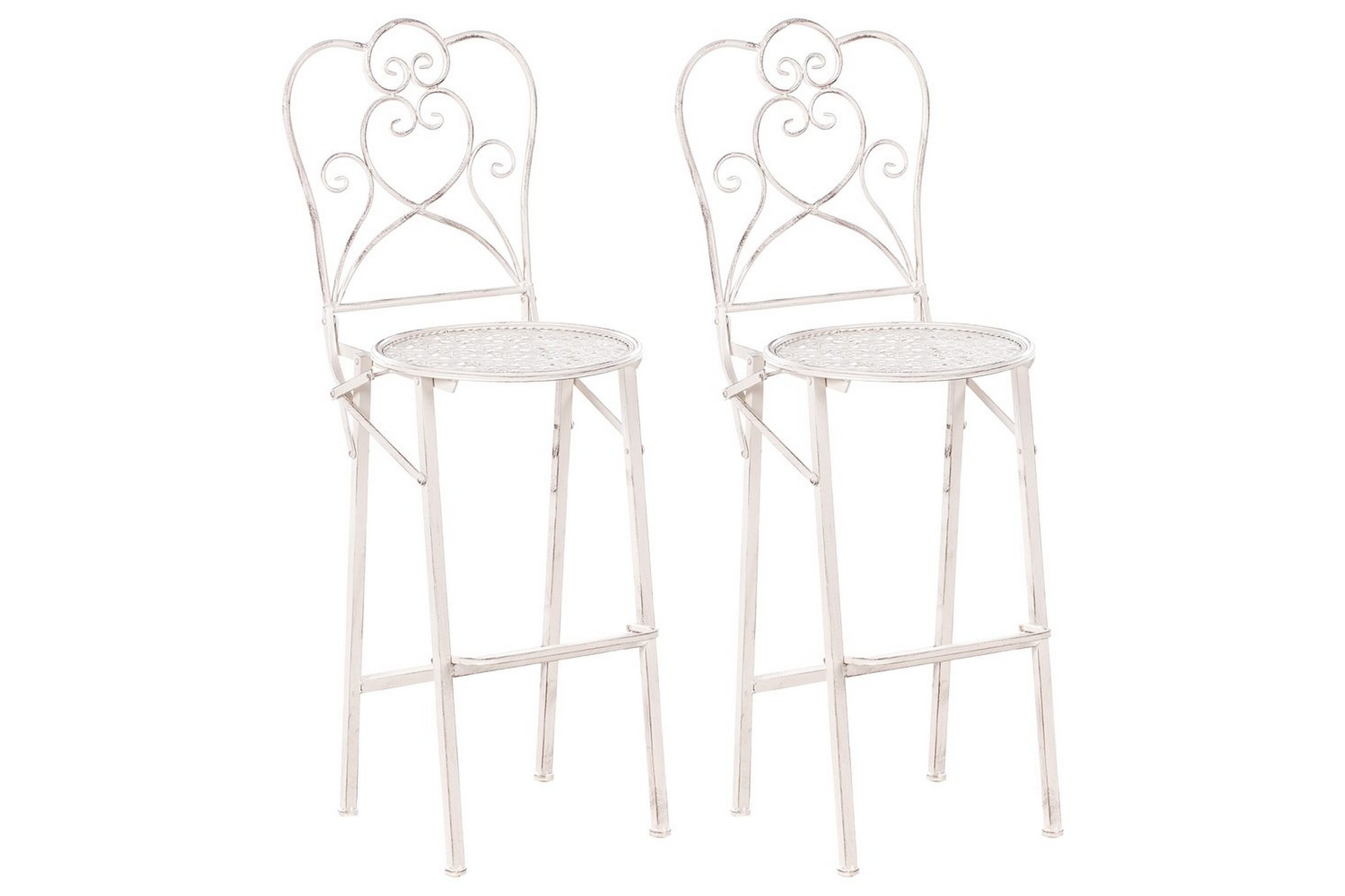 trädgårdsbarstolar set om 2 trieste -