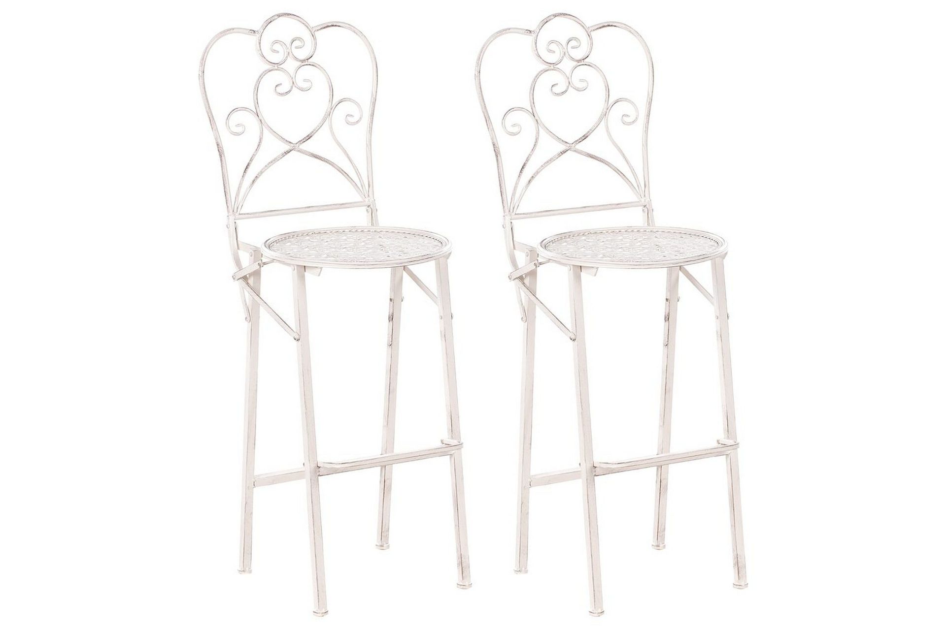 Tr&auml;dg&aring;rdsbarstolar set om 2 Trieste -