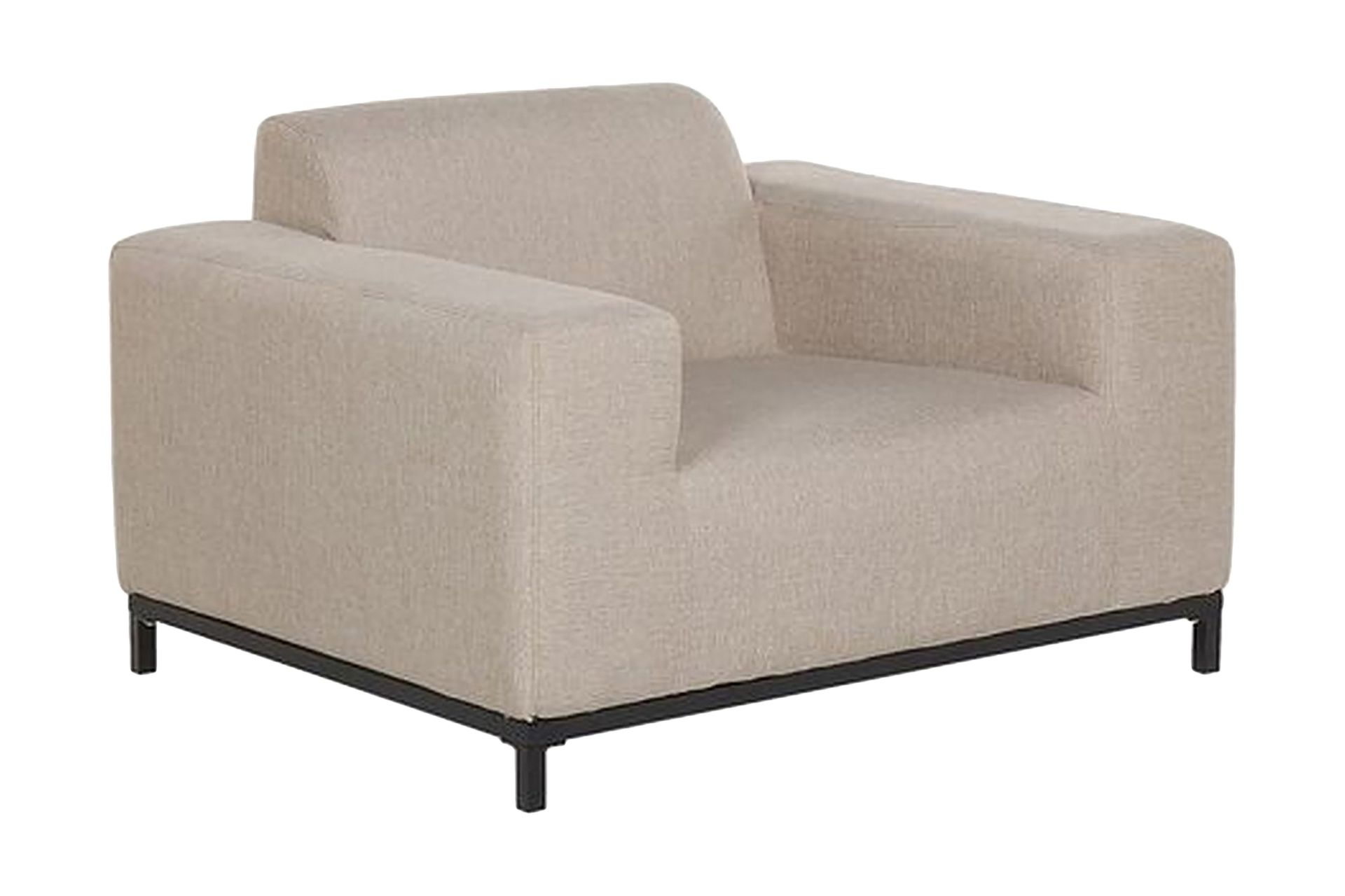 Hughen Utefåtölj 2-pack - Beige/Svart