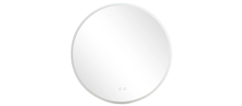 Clas Rund Badrumsspegel med LED-belysning 120 cm, Anti-Fog och Touch-Styrning
