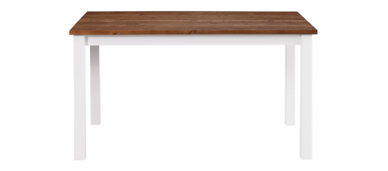 Matbord Octavia Förlängningsbart 90 cm, Vit/Natur