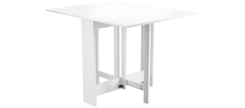 Jeba Rektangulärt Matbord med klaffar 80 cm med plats för 4 personer, Vit