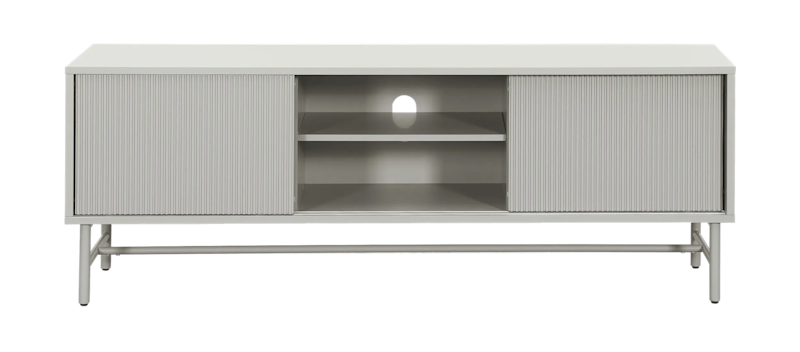 Matterhorn Smal tv-bänk med förvaring 40 cm djup 157 cm bred 58 cm bred, Beige